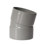 PVC-U binnenriolering lijmbocht, 22°, M/M, grijs