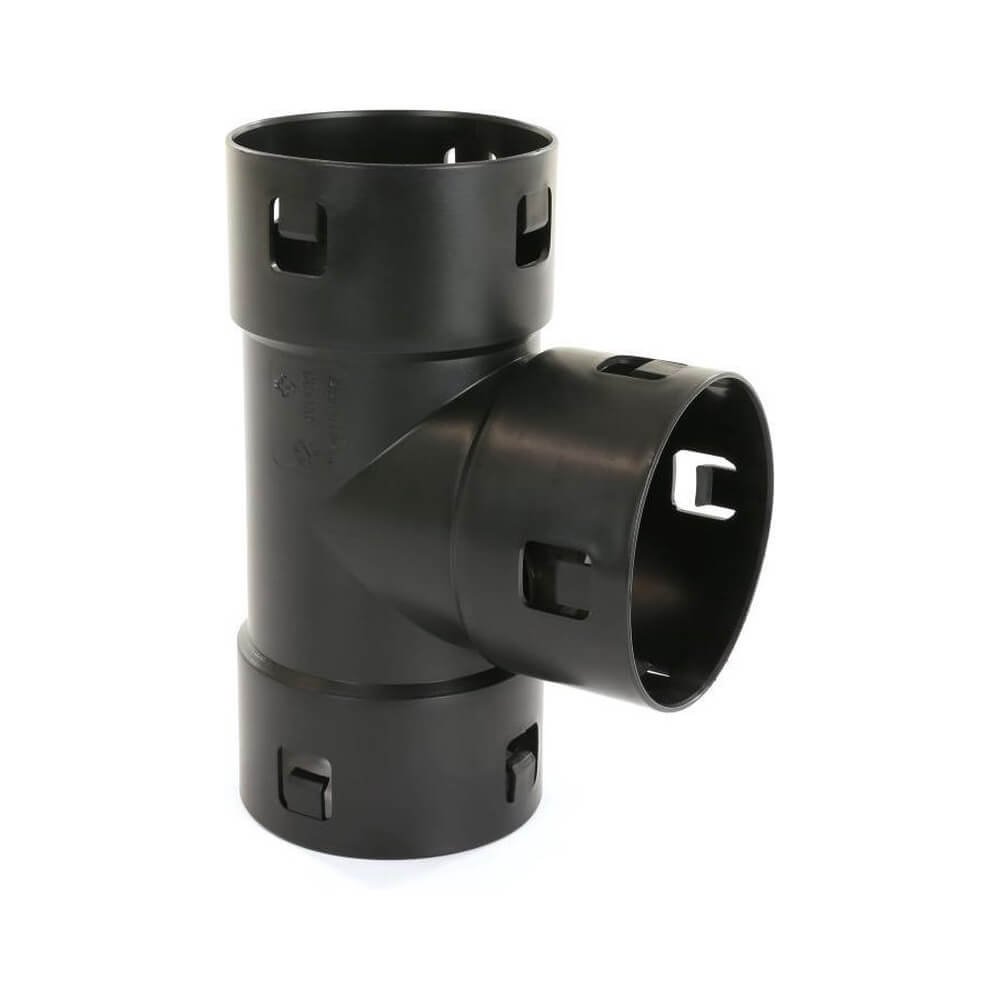 Drain PP verloop T-Stuk, diam. 80-50 t/m 200-125 mm