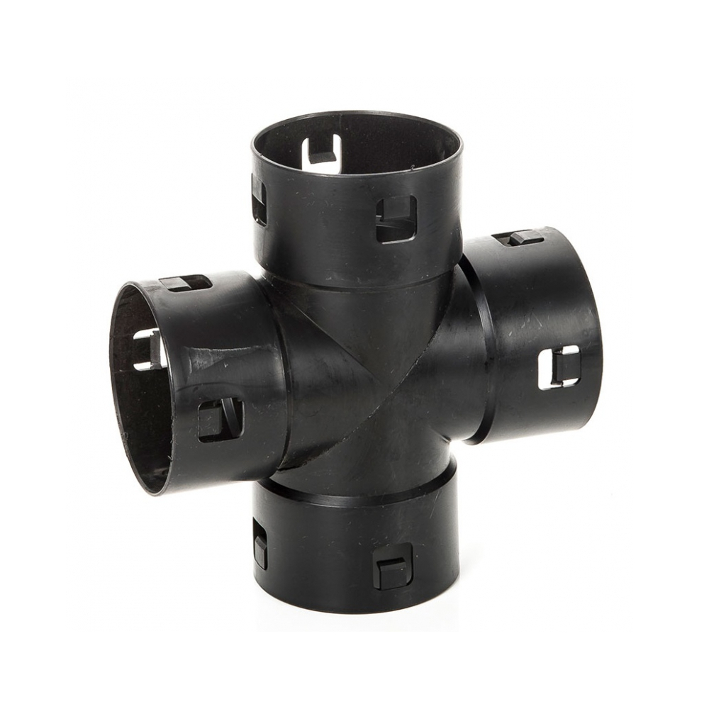 Drain PP kruis T-Stuk, diam. 50 t/m 200 mm