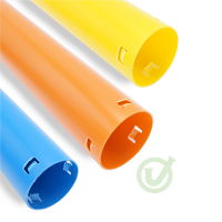 Drainage eindbuis met klik verbinding, L = 1,0 meter oranje