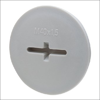 Wiska Blindstop, IP56, slagvast PA, grijs