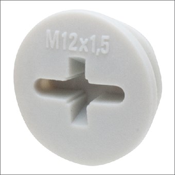 Wiska Blindstop, IP56, slagvast PA, grijs