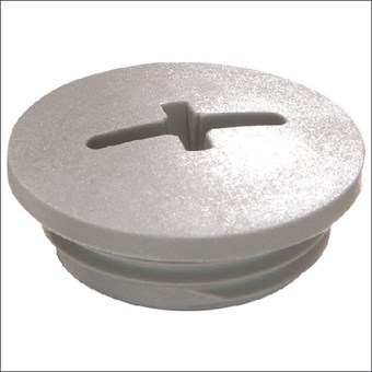 Wiska Blindstop, IP56, slagvast PA, grijs