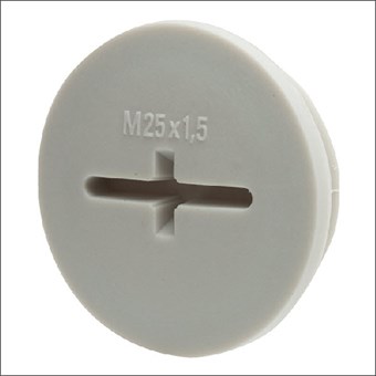 Wiska Blindstop, IP56, slagvast PA, grijs