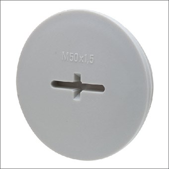 Wiska Blindstop, IP56, slagvast PA, grijs