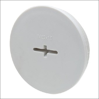 Wiska Blindstop, IP56, slagvast PA, grijs