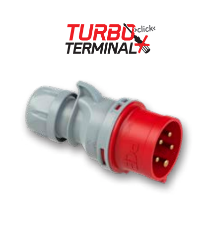 PCE, stekker ShARK TT 014-6V, 16A 4-P, 400VAC, 50/60Hz, 6h, IP44/54